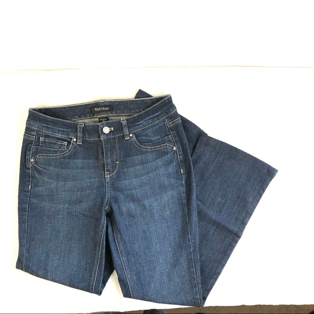 White House Black Market WHBM Feel Beautiful Contour Boot Leg Jeans